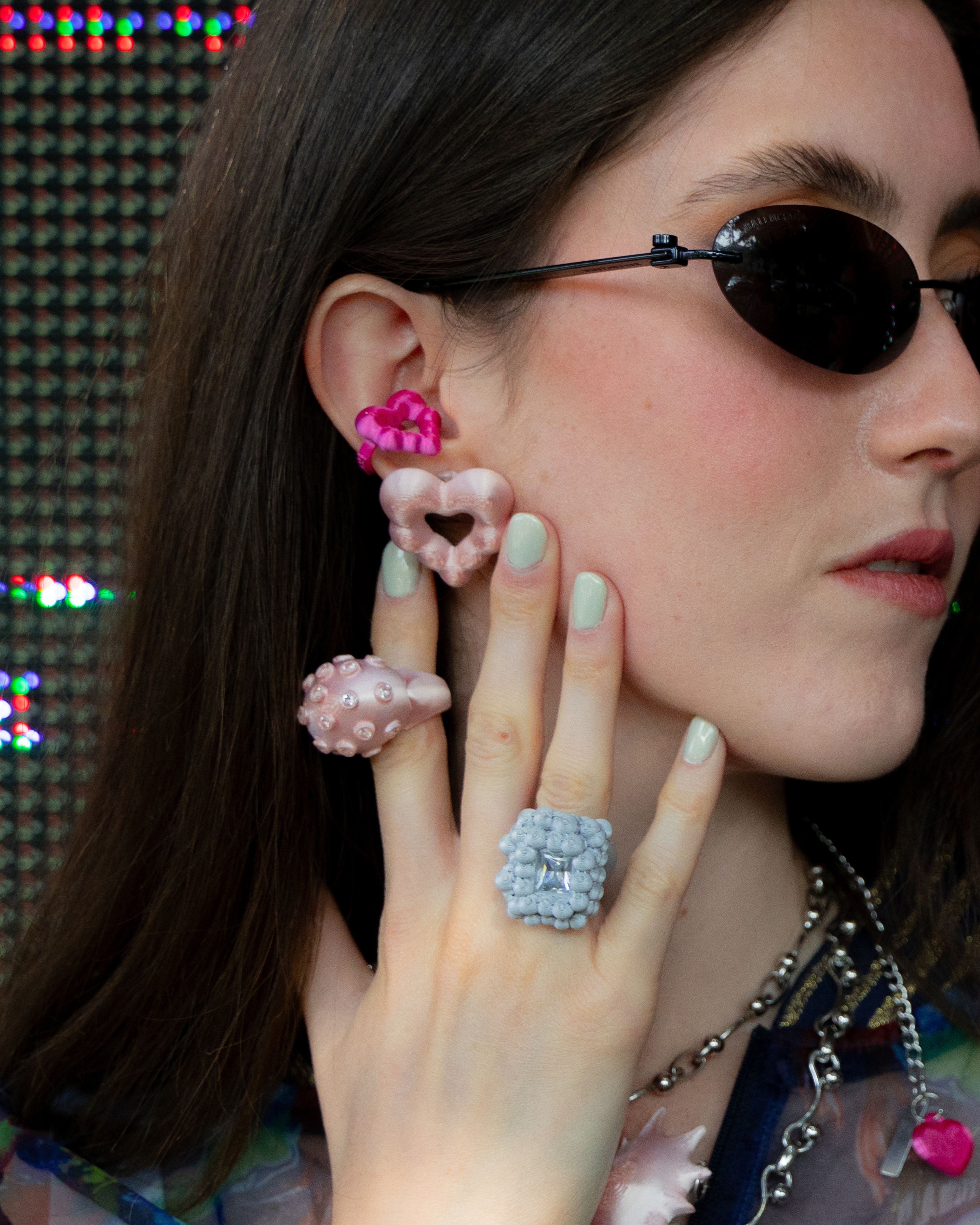 Cloud Heart - ear cuff