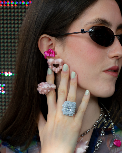 Cloud Heart - ear cuff