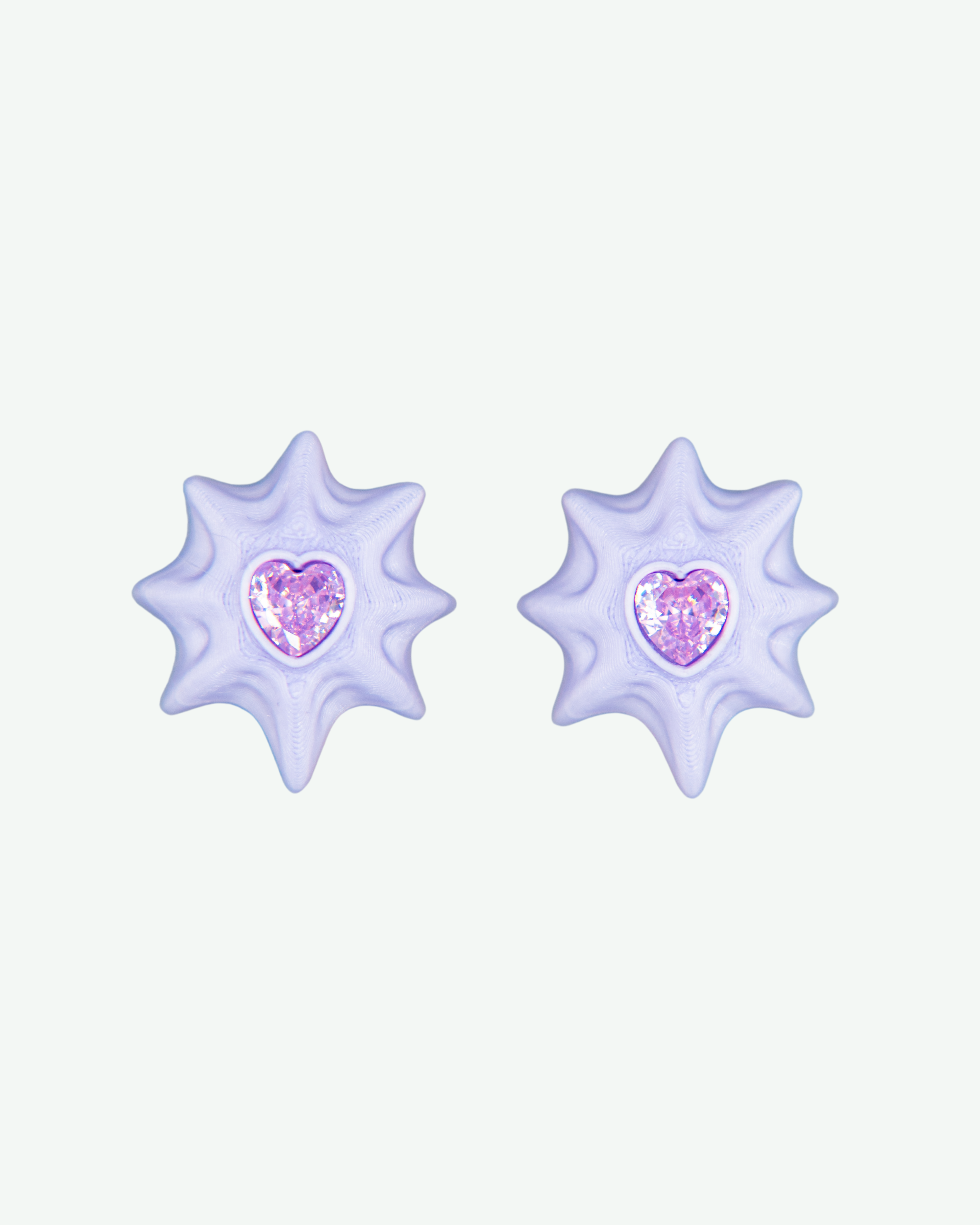 Star and heart - earrings