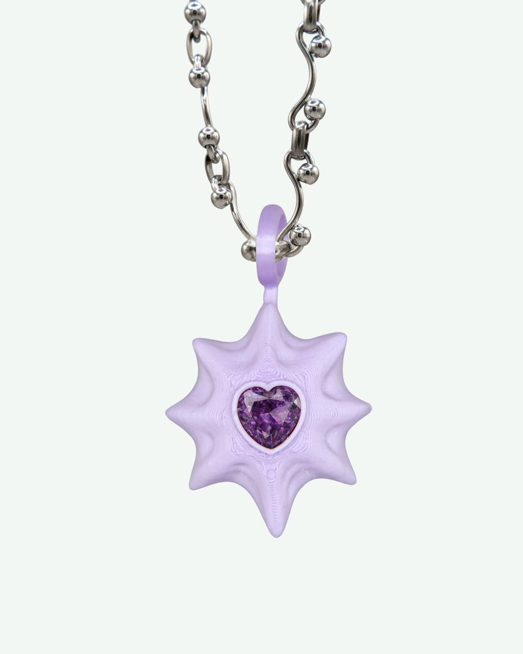 Star and heart - pendant